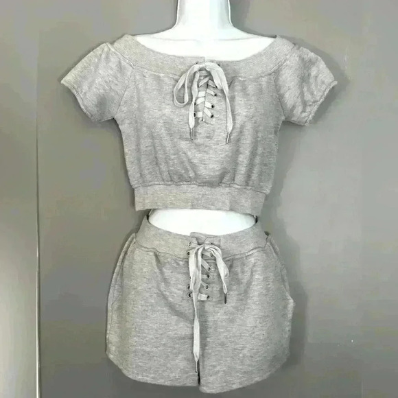 Better Be Short Sleeve Crop Top Set (523) - Picture 1 of 17